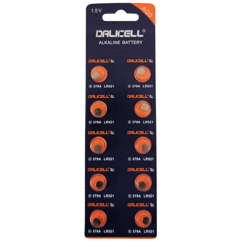Knoflíková baterie AG0 alkalické 10ks (20set/bal, 1000/krt)