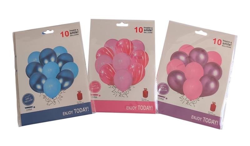 Balónky set 10ks (12/bal 120/krt)