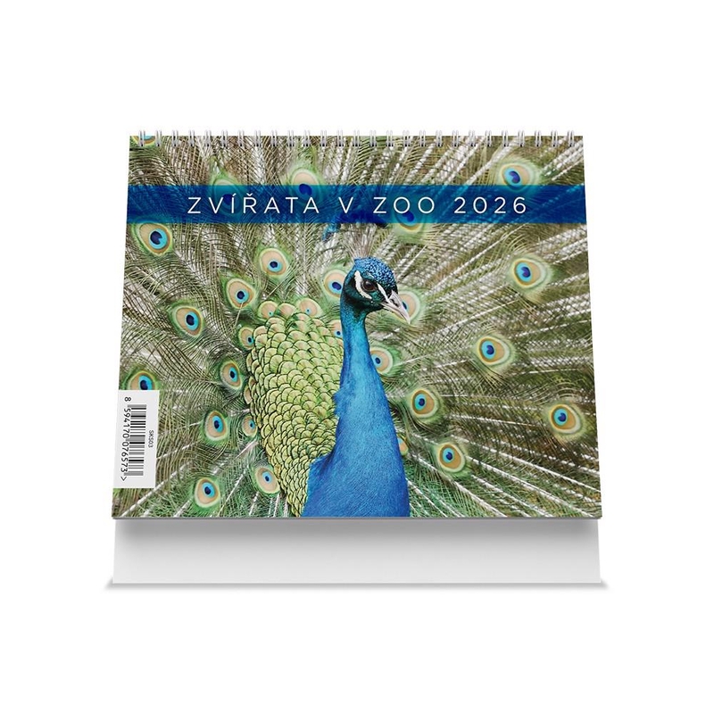 Stolní kalendář 2026 175x140mm - Zvířata v ZOO (10ks/bal)