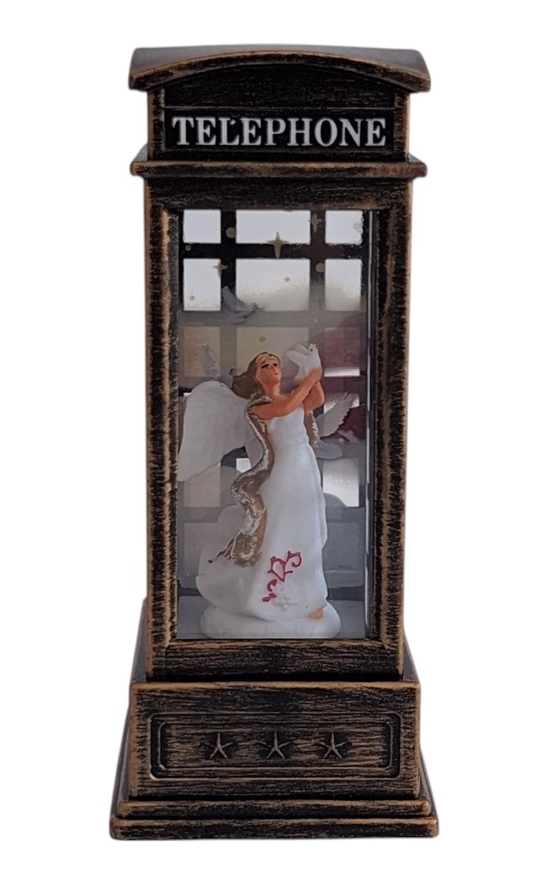 LED Lucerna - Xmas Telephone Booth 5 x 12cm (144ks/krt)