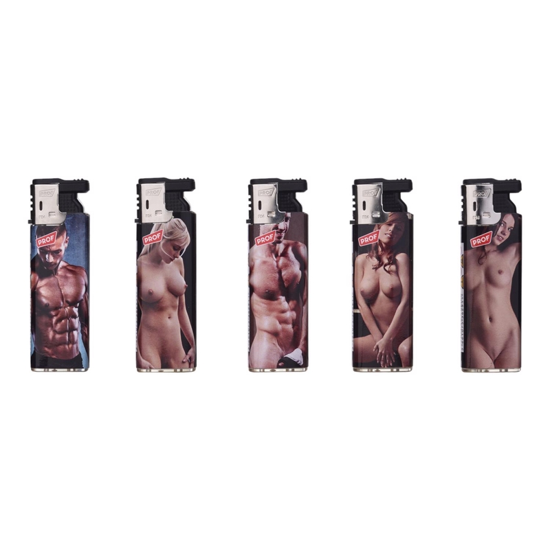 Zapalovače PROF Turbo - Nahý chlapec a dívka (50ks/bal)