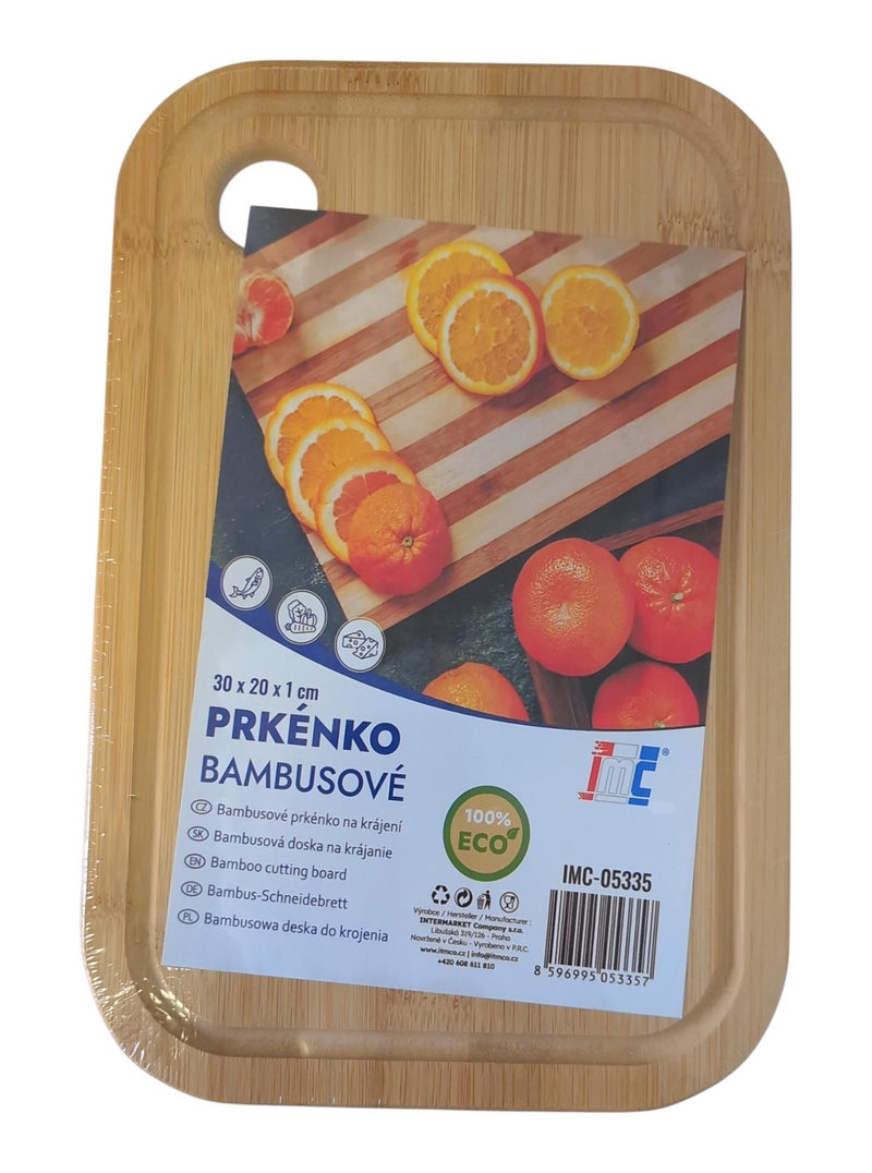 Bambusové kuchyňské prkénko 30x20x1cm (40/krt)
