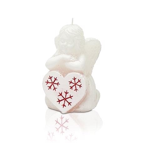 Bartek Svíčka figurka 80 X-Mas Anděl s červeným srdíčkem (12ks/krt)
