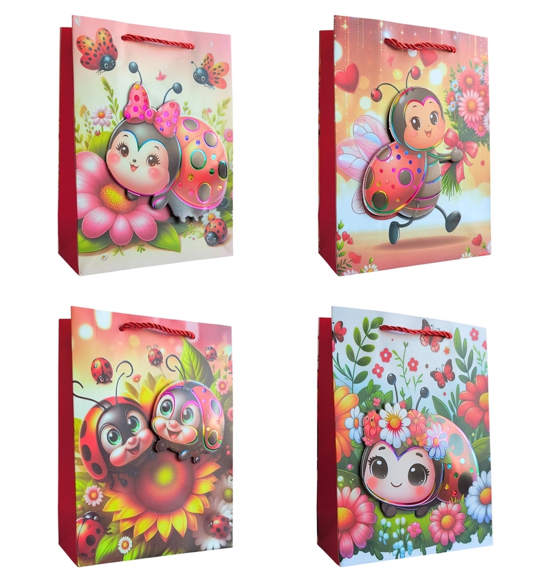 Dárková tašku - Beruščí pohádky 26x32x10cm (12ks/bal,480/krt) 