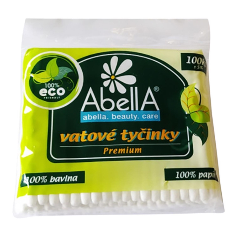Vatové tyčinky PREMIUM 100ks zip (12set/bal)