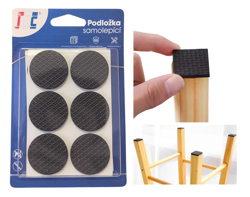 Podložky na nábytek samolepící ⌀30mm 12ks (12sad/bal,288/krt)