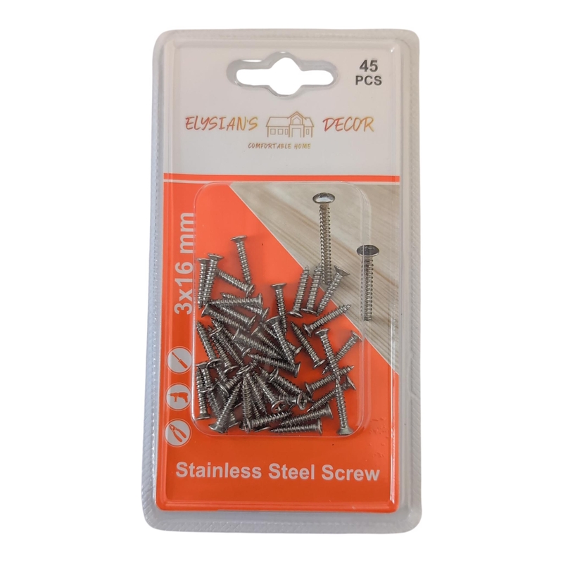 Sada stavebních hřebíků 3x16mm 45ks (12sad/bal)