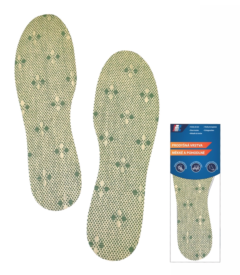 Vložky do bot - latexové s travinou
(12/bal,240/krt)