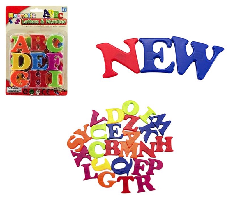 Sada magnetická písmena 4cm 27ks