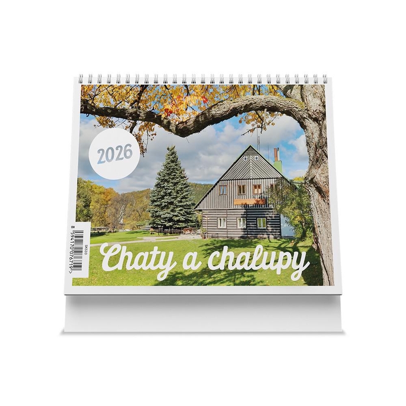 Stolní kalendář 2026 175x140mm - Chaty a Chalupy (10ks/bal)