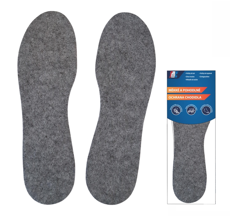 Vložky do bot - Barevné filcové (12/bal,240/krt)