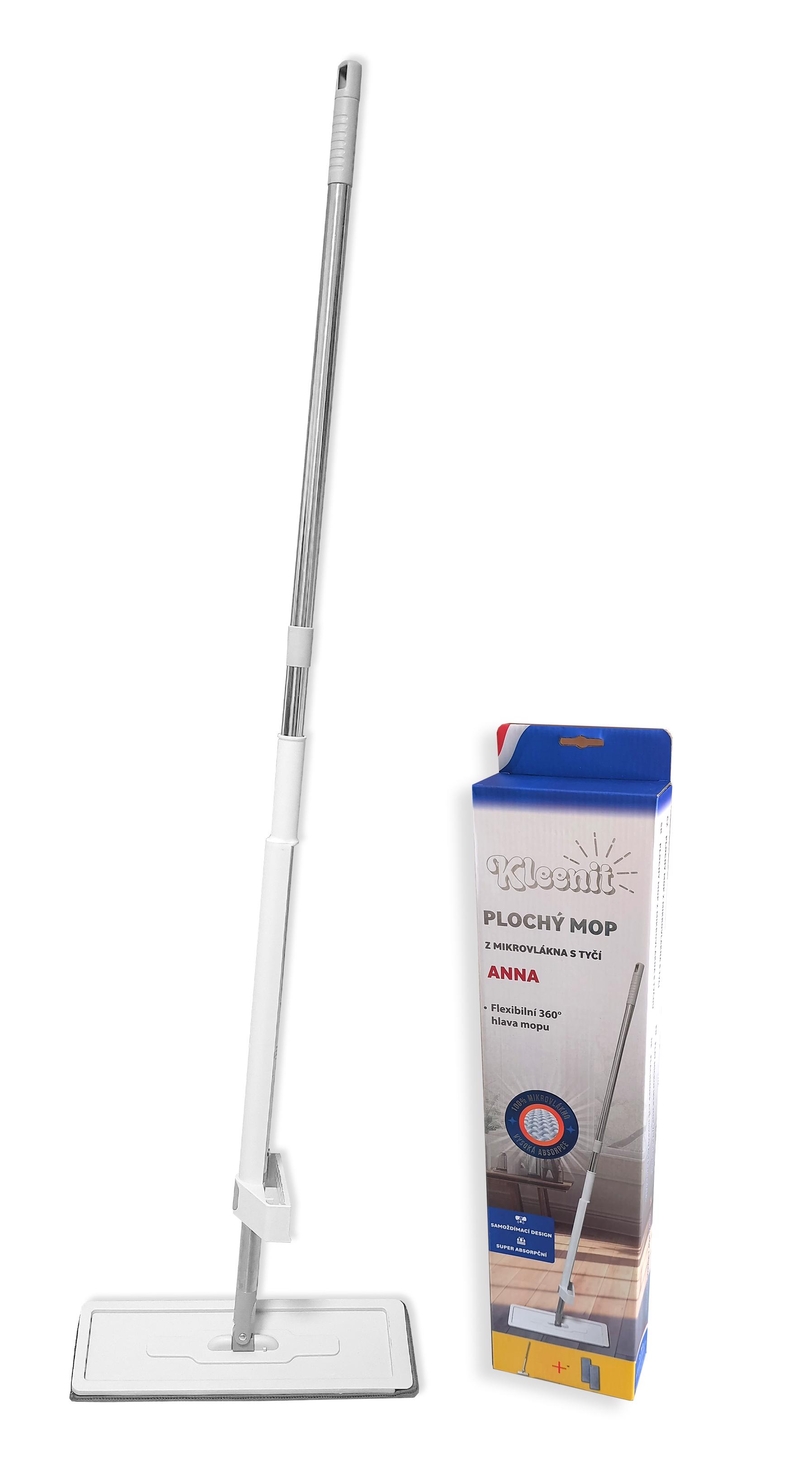 Kleenit plochý mop z mikrovlákna s tyčí ANNA 120cm (40ks/krt)