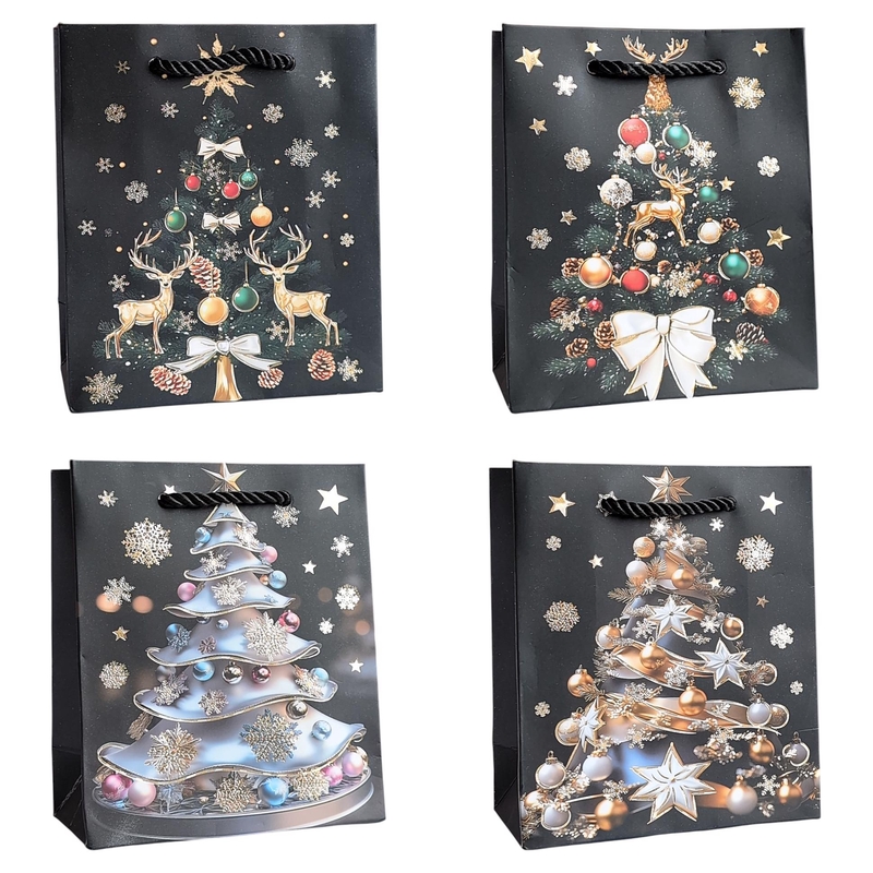 Dárková taška V - Noc před štědrým dnem 18x24x8,5cm (12ks/bal,600/krt)