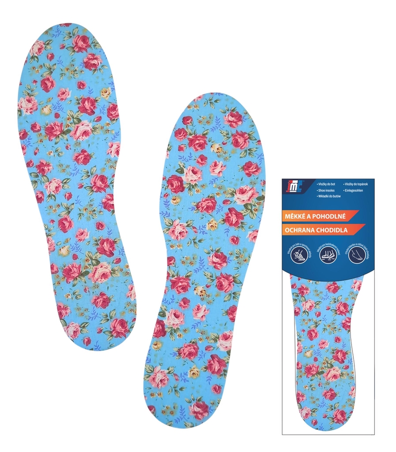 Vložky do bot - EVA Květinový vzor (12/bal,240/krt)