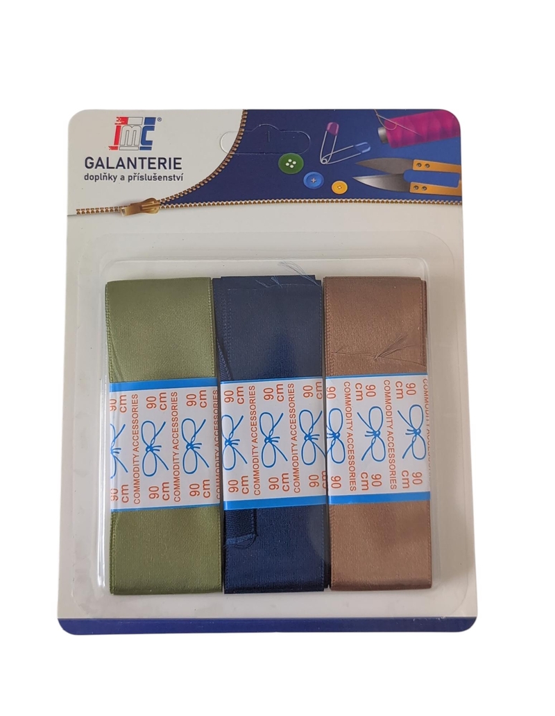 Stuhy polyesterové mix 3ks 3x90cm (24sad/bal,288/krt)