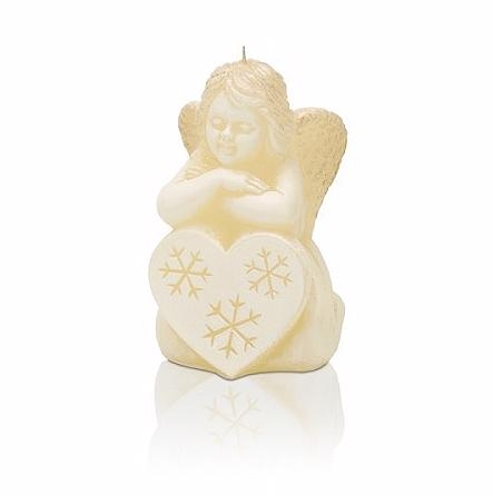Bartek Svíčka figurka 80 X-Mas Anděl s bílým srdíčkem (12ks/krt)