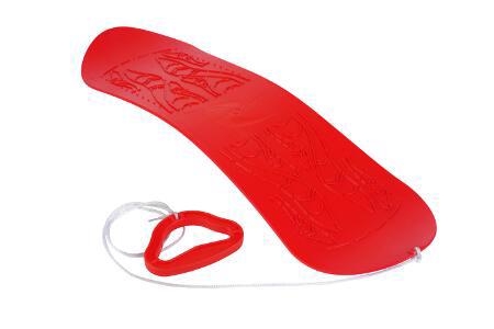 Plastový snowboard 69×21×5cm SKYBOARD červená