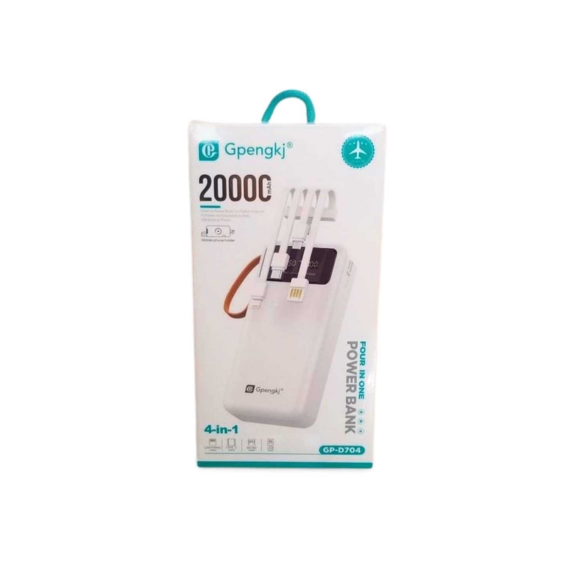 Powerbanka s displejem Gpengkj 12W 20000mAh 4v1 (90ks/krt)