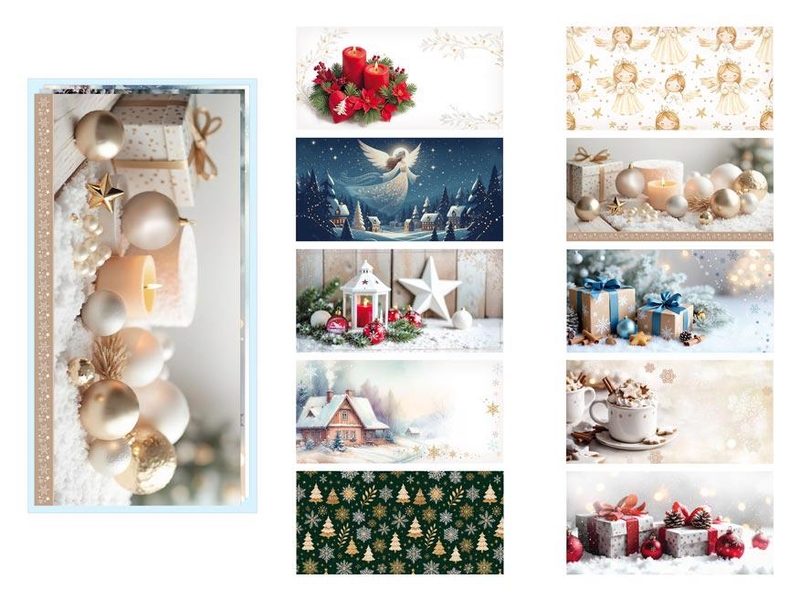 Dopisní obálka MFP DL 170g/m2 vánoční (20ks/bal)