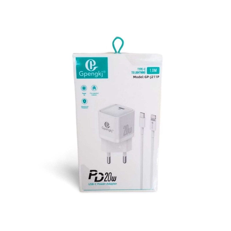 Rychlonabíječka USB-C 20W s kabelem lightning 1M
 (240ks/krt)