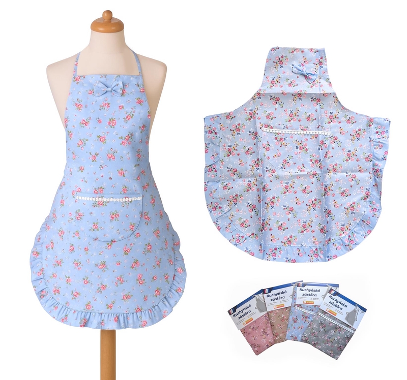 Kuchyňská zástěra Rustikální květy (12ks/bal, 240/krt)