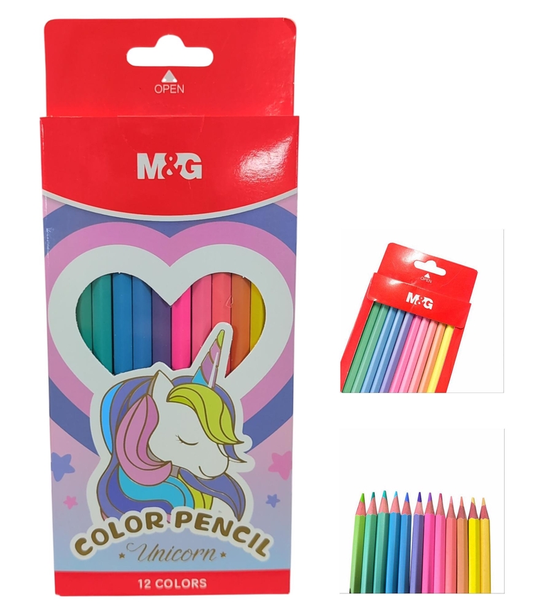 Pastelové pastelky 12 barev Unicorn (240sad/krt)