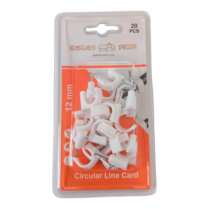 Sada kabelová příchytka 12mm, 20ks (12sad/bal)