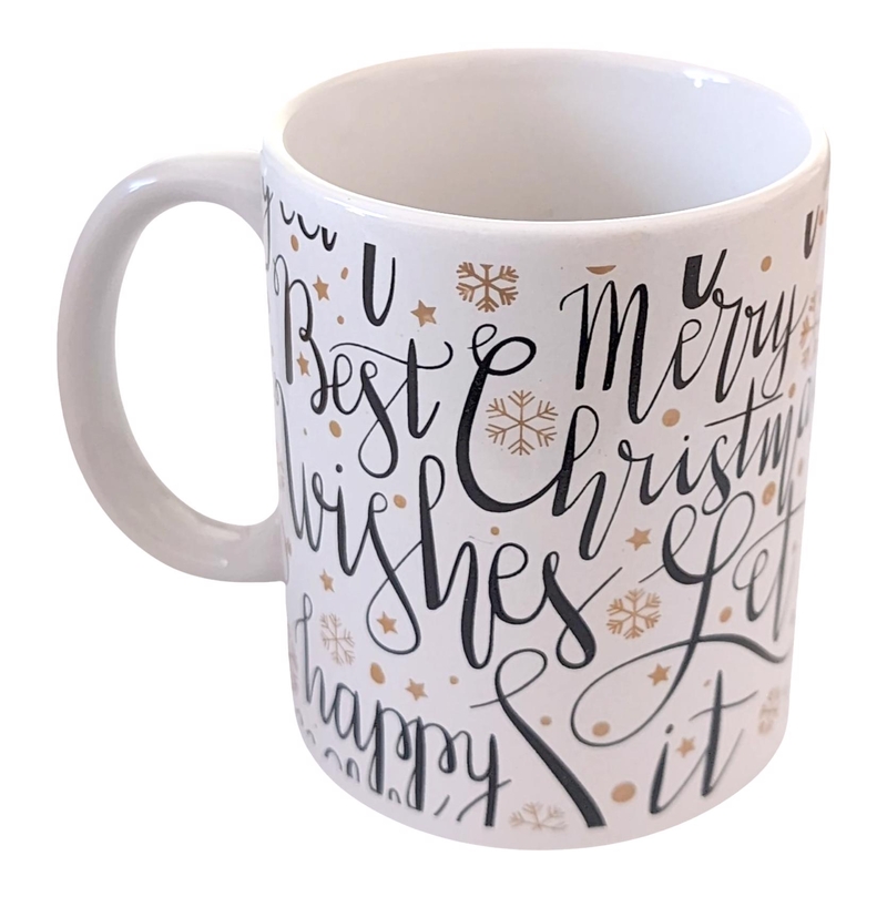 BF Porcelánový vánoční hrnek 325ml - Best Wishes (48ks/krt)
