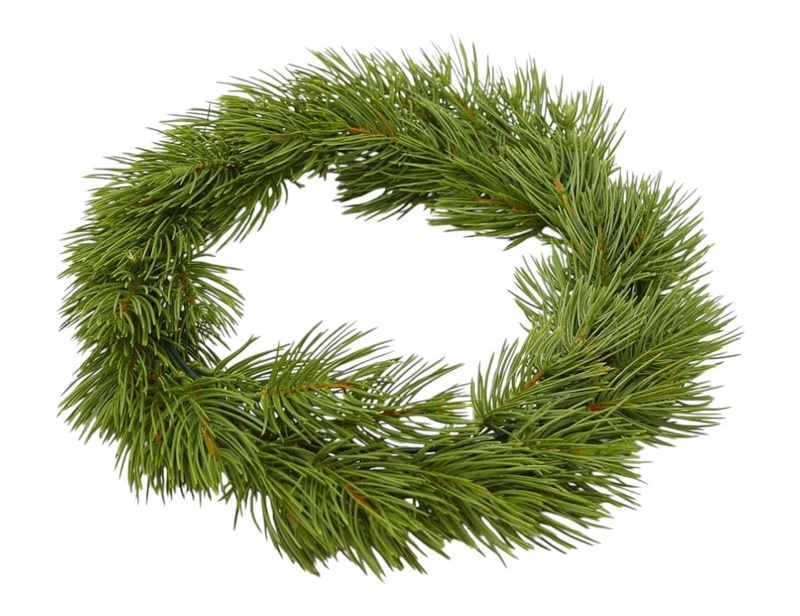 Věnec dlouhé jehličky zelený 30cm