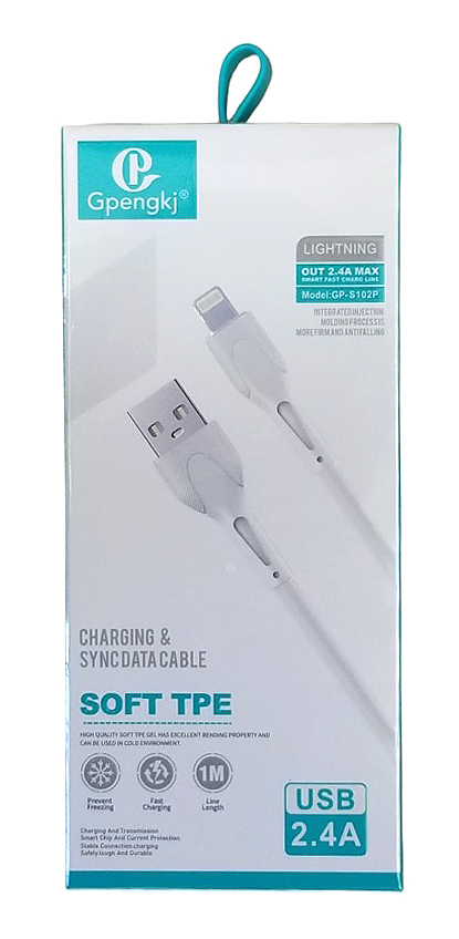 USB kabel na lightning 1m (12ks/bal,360/krt)