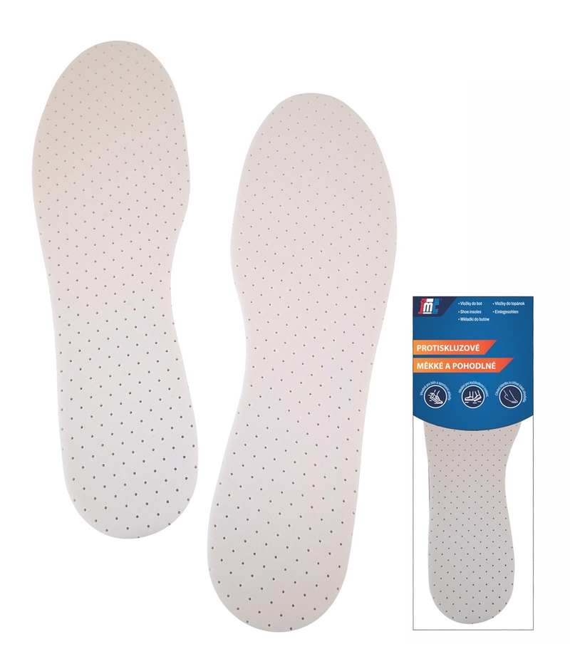 Vložky do bot - perforované latexové s netkanou textilií
(12/bal,240/krt)