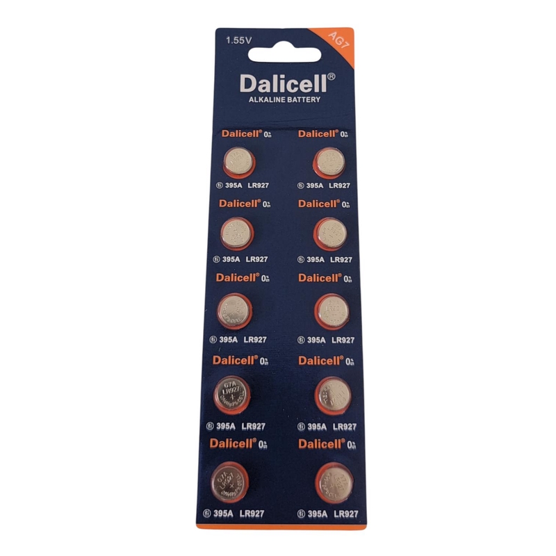 Knoflíková baterie AG7 alkalické 10ks (20set/bal, 1000/krt)