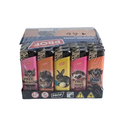 Zapalovače PROF Fix Flame Animal Hugs ELECT DL50 (50ks/bal)