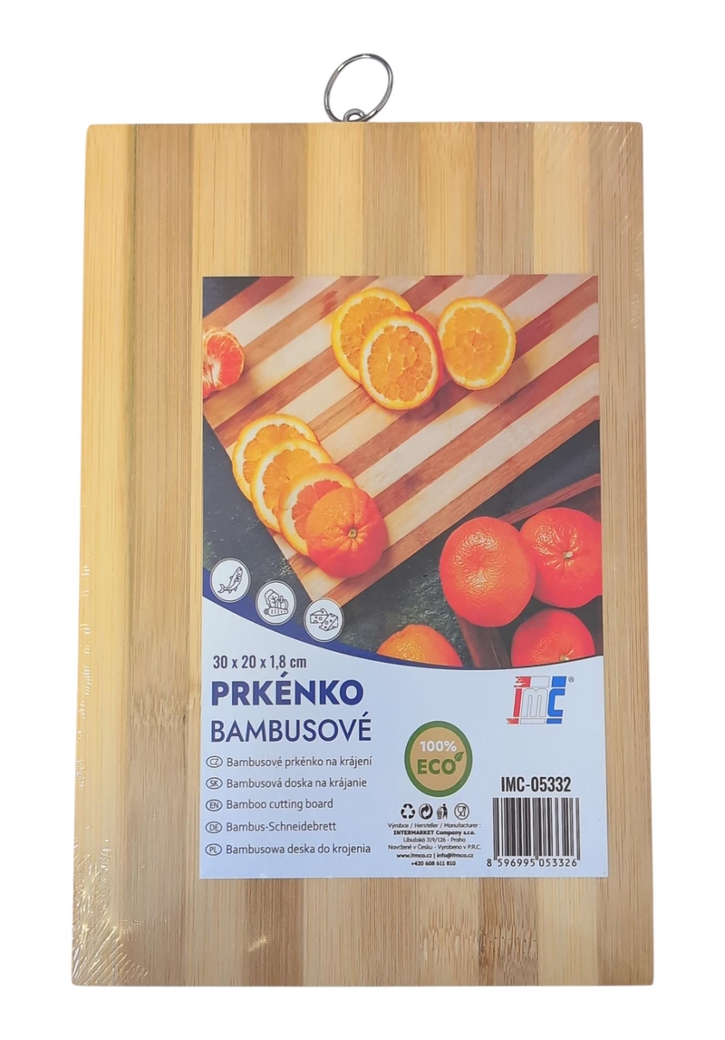 Bambusové kuchyňské prkénko 30x20x1,8cm (30/krt)