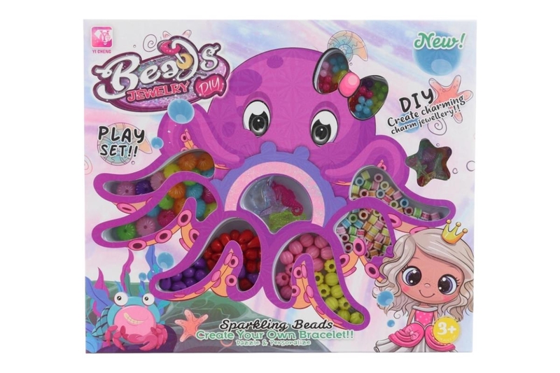 Sada Korálky plast chobotnice